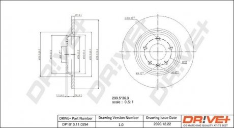 Гальмівний диск Drive+ DP1010110294