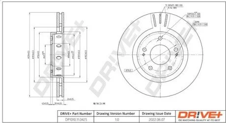 Гальмівний диск Drive+ DP1010110425