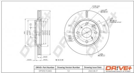 Гальмівний диск Drive+ DP1010110465