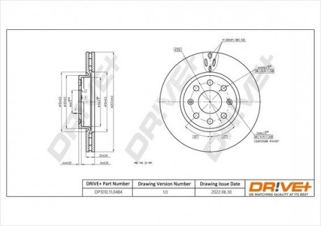 Гальмівний диск Drive+ DP1010110484