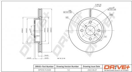 Гальмівний диск Drive+ DP1010110509