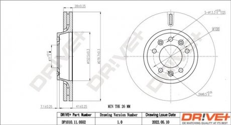 Гальмівний диск Drive+ DP1010110552