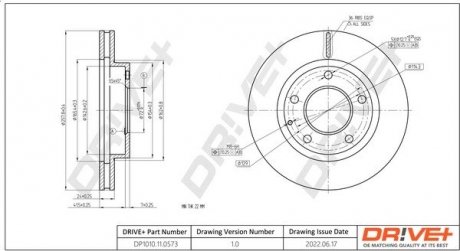 Гальмівний диск Drive+ DP1010110573