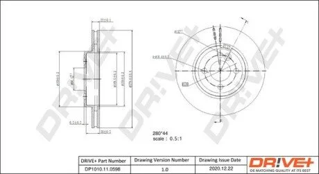 Гальмівний диск Drive+ DP1010110598