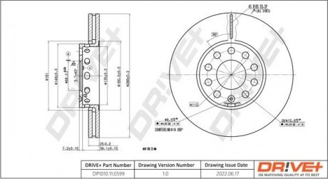 Гальмівний диск Drive+ DP1010110599