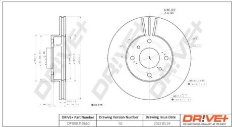 Гальмівний диск Drive+ DP1010110660