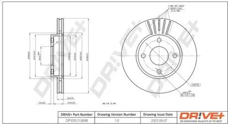 Гальмівний диск Drive+ DP1010110698