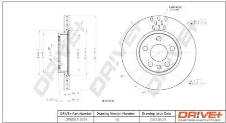 Гальмівний диск Drive+ DP1010110729