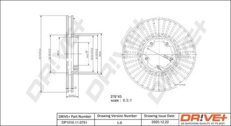 Гальмівний диск Drive+ DP1010110751