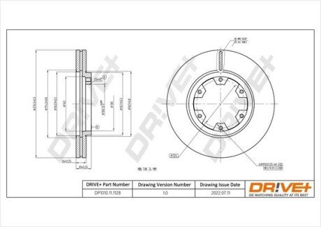 TARCZA HAM. PRZУD NISSAN TERRANO 277X26 Drive+ DP1010111128