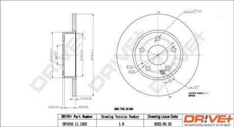 TARCZA HAM. PRZУD DB A150 276X12 Drive+ DP1010111203