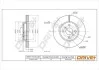 TARCZA HAM. PRZУD TOYOTA AURIS 1.0VVTI 05- 255X22 Drive+ DP1010111366 (фото 1)