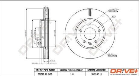 TARCZA HAM. PRZУD OPEL ANTARA 2.0CDTI 08- 295X29 Drive+ DP1010111453