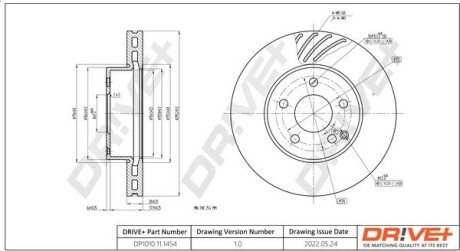 TARCZA HAM. PRZУD DB /W204/ CDI 09- 295X28 Drive+ DP1010111454