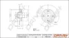 TARCZA HAM. TYЈ CITROEN C4 05- 250X9 WITH BEARING DP1010111649