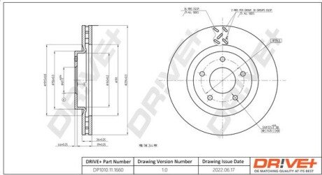 TARCZA HAM. PRZУD MITSUBISHI ASX 10- 294X26 Drive+ DP1010111660