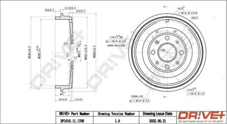 BКBEN HAMULCOWY OPEL CORSA D /+ABS/ /228X48/ Drive+ DP1010111708