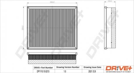 Фільтр повітряний Citroen Berlingo/Peugeot Partner 1.6HDi 12- Drive+ DP1110100213