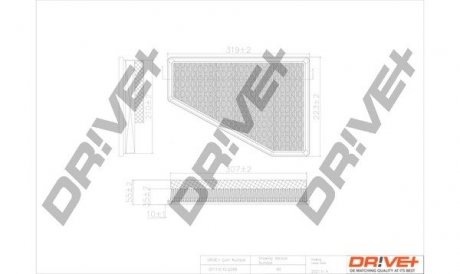 Фильтр воздушный Chrysler PT Cruiser 2.2 CRD 02-10 Drive+ DP1110100298