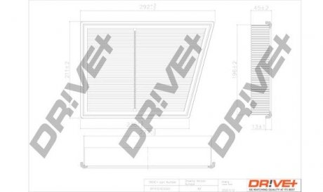 Фільтр повітряний BMW 2 (F45) 13-/X1 (F48) 14-/Mini Cooper 13- Drive+ DP1110100333