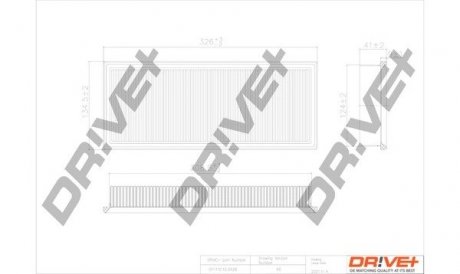 Фильтр воздушный Fiat Punto 1.2 16V 99-13 Drive+ DP1110100428