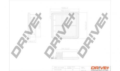 Фильтр воздушный Honda CR-Z 1.5 16V 10-16 Drive+ DP1110100461