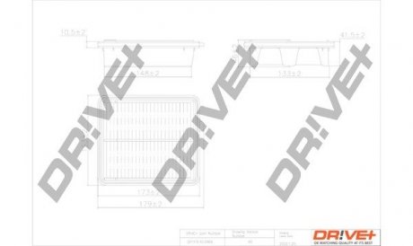 Фильтр воздушный Honda Insight 1.3 Hybrid 09-14 Drive+ DP1110100469