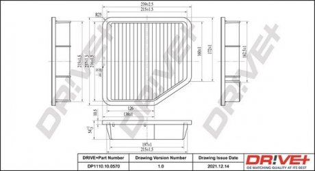 Фильтр воздушный Lexus GS/ IS 05-15 Drive+ DP1110100570