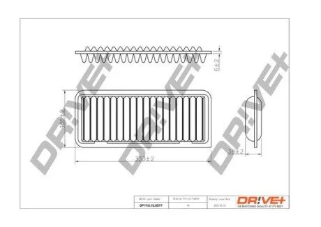 FILTR POWIETRZA TOYOTA IQ 1.0 08- Drive+ DP1110100577