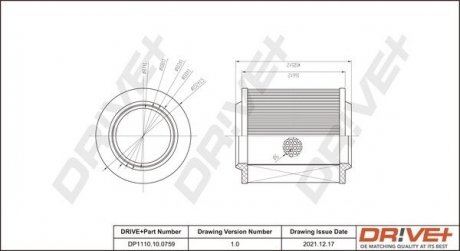 Фильтр воздушный Audi A8 2.8-4.2 02-10 Drive+ DP1110100759