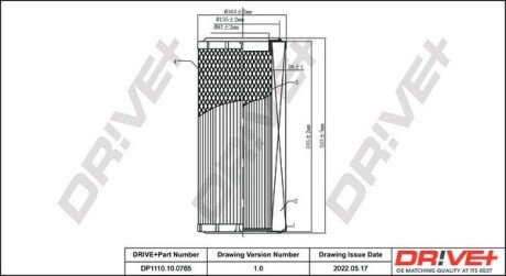 FILTR POWIETRZA IVECO DAILY III 99-06 Drive+ DP1110100765