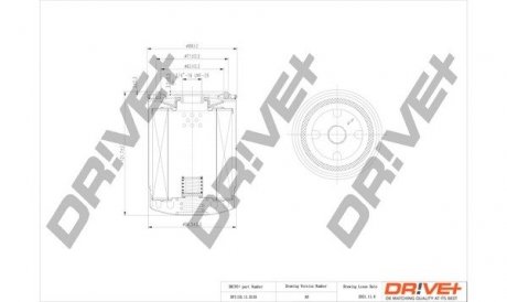 Фильтр масляный Volvo S40/S70/V90 -00 Drive+ DP1110110155