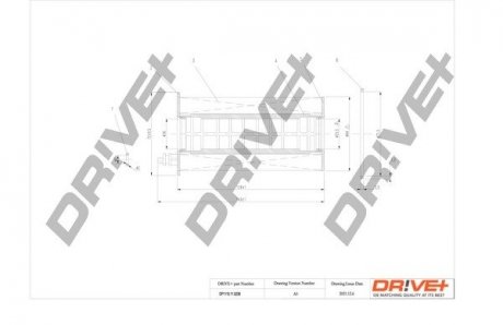 Фильтр масляный Jeep Cherokee 04-/Dodge Nitro 2.8CRD 06-12 Drive+ DP1110110238