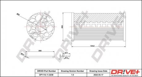 Фільтр масляний Chrysler Grand Voyager 2.8 CRD 07- Drive+ DP1110110239