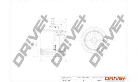 Фильтр масляный Honda Civic/Accord 2.0 TDi 96-02 Drive+ DP1110110289 (фото 1)