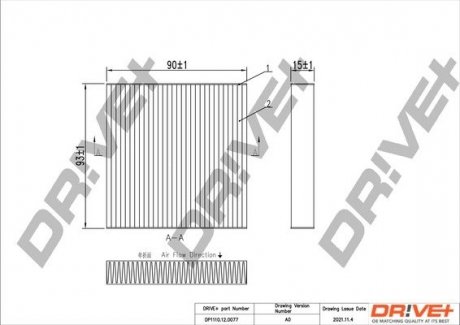 Фільтр салону Suzuki SX4 06-/Swift 05-/Honda Jazz II 02-08 Drive+ DP1110120077