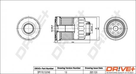 Фільтр паливний Nissan Almera/Patrol/Primera/Sunny 1.7-3.2D 90- Drive+ DP1110130140