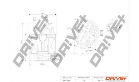 Фильтр топливный Nissan Navara/Armada 2.5dCi 05- Drive+ DP1110130215