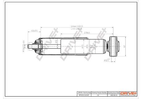 Амортизатор (задній) Citroen C4/Peugeot 3008/308 1.2-2.0D 13- (B4) Drive+ DP1610100107