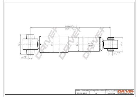 Амортизатор (задній) Nissan Qashqai 08-13 (B4) Drive+ DP1610100197