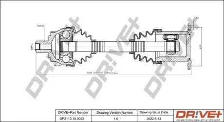 P├ô┼üO┼Ü NAP─śDOWA AUDI A4 00-08 PRAWA Drive+ DP2110100032