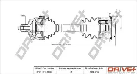 P├ô┼üO┼Ü NAP─śDOWA AUDI A4 04-08 PRAWA Drive+ DP2110100038