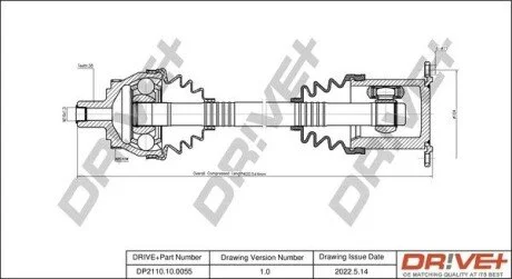 P├ô┼üO┼Ü NAP─śDOWA AUDI A4 00-08 PRAWA Drive+ DP2110100055