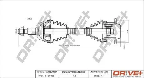 P├ô┼üO┼Ü NAP─śDOWA VW GOLF 97-05 LEWA Drive+ DP2110100058