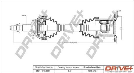 P├ô┼üO┼Ü NAP─śDOWA VW GOLF 97-05 PRAWA Drive+ DP2110100081 (фото 1)