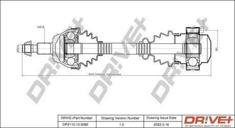 P├ô┼üO┼Ü NAP─śDOWA VW GOLF 98-05 PRAWA Drive+ DP2110100082