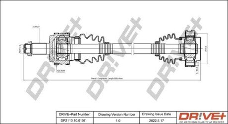 P├ô┼üO┼Ü NAP─śDOWA BMW 3 05-11 PRAWA Drive+ DP2110100107