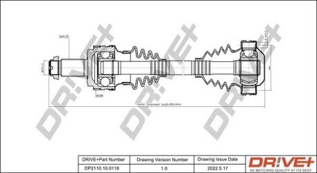 P├ô┼üO┼Ü NAP─śDOWA BMW X3 04-11 TY┼ü PRAWA Drive+ DP2110100118