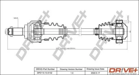 P├ô┼üO┼Ü NAP─śDOWA BMW 3 06-11 LEWA TY┼ü Drive+ DP2110100132