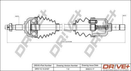 P├ô┼üO┼Ü NAP─śDOWA CITROEN C5 2.2HDI 01- LEW A Drive+ DP2110100167